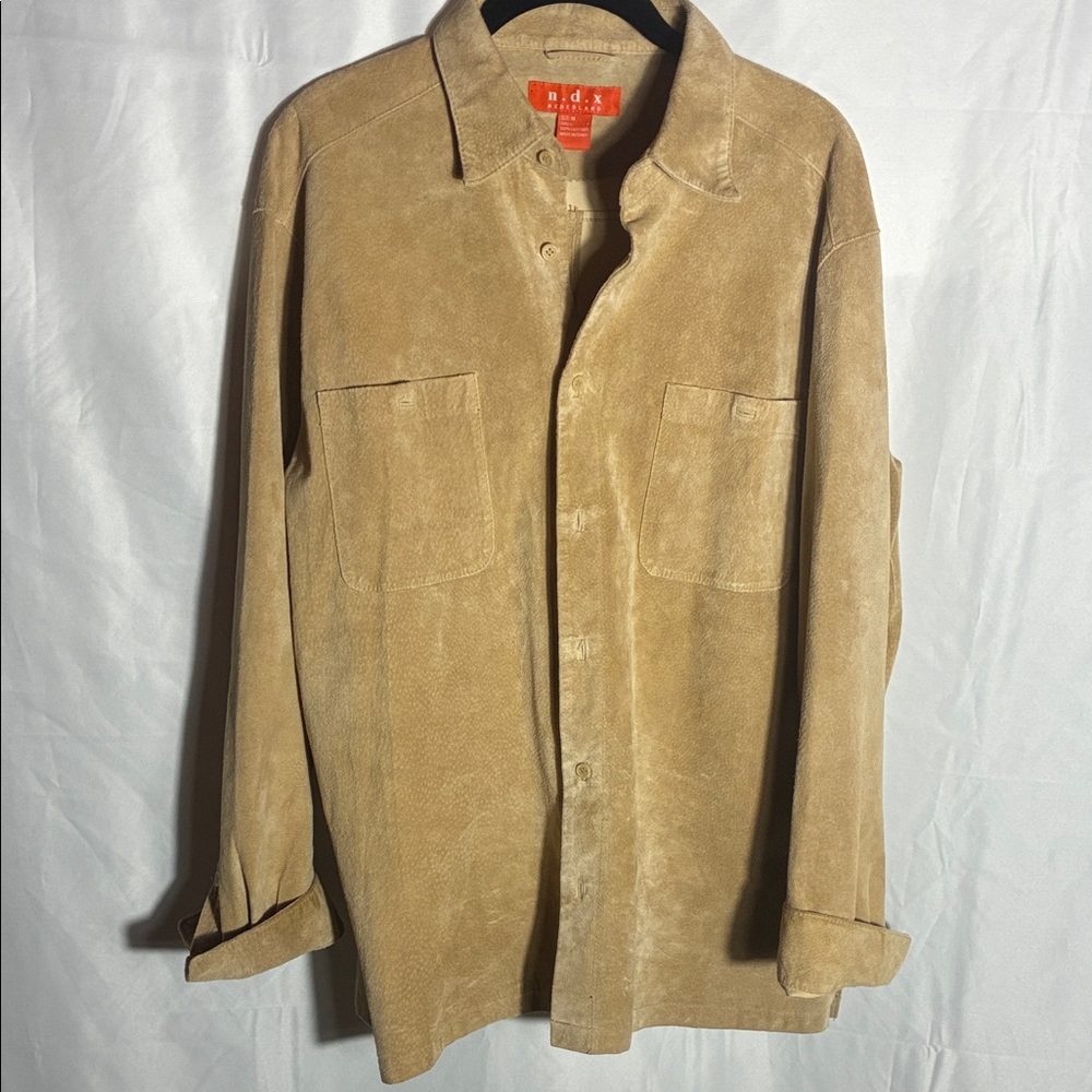 Men’s NDX Netherlands suede shirt size medium